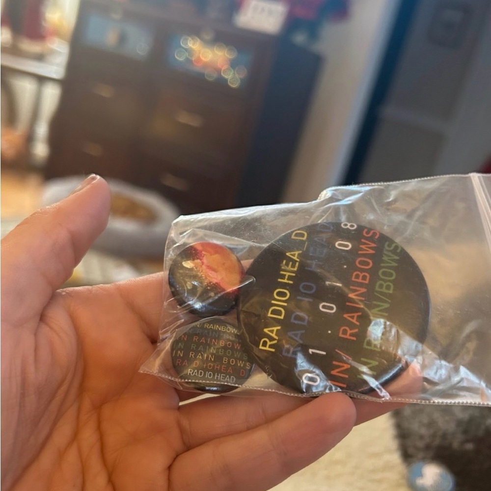 Radiohead In Rainbows Button Set